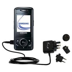 Gomadic International Wall / AC Charger for the Samsung SGH-D520 - Brand w/ TipExchange Technology