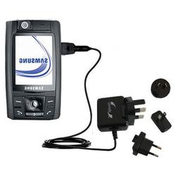 Gomadic International Wall / AC Charger for the Samsung SGH-D800 - Brand w/ TipExchange Technology