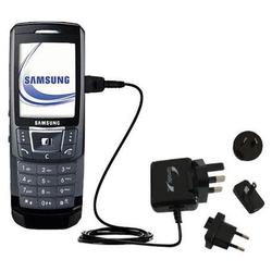 Gomadic International Wall / AC Charger for the Samsung SGH-D900 - Brand w/ TipExchange Technology