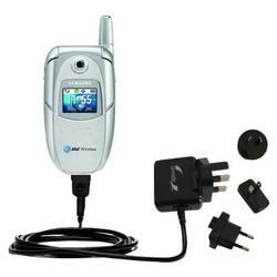 Gomadic International Wall / AC Charger for the Samsung SGH-E316 E317 - Brand w/ TipExchange Technol