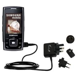 Gomadic International Wall / AC Charger for the Samsung SGH-E900 - Brand w/ TipExchange Technology