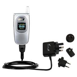 Gomadic International Wall / AC Charger for the Samsung SGH-P510 - Brand w/ TipExchange Technology