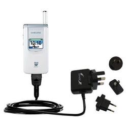 Gomadic International Wall / AC Charger for the Samsung SGH-S200 - Brand w/ TipExchange Technology