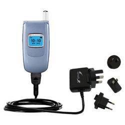 Gomadic International Wall / AC Charger for the Samsung SGH-S500 - Brand w/ TipExchange Technology