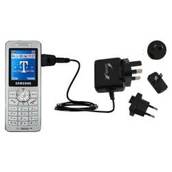 Gomadic International Wall / AC Charger for the Samsung SGH-T509 - Brand w/ TipExchange Technology