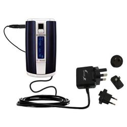 Gomadic International Wall / AC Charger for the Samsung SGH-T639 - Brand w/ TipExchange Technology
