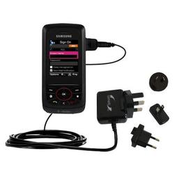 Gomadic International Wall / AC Charger for the Samsung SGH-T729 - Brand w/ TipExchange Technology (ITC-1690-76)