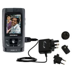 Gomadic International Wall / AC Charger for the Samsung SGH-T809 - Brand w/ TipExchange Technology
