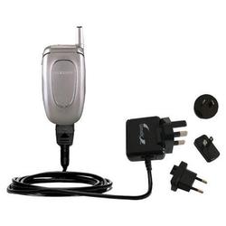 Gomadic International Wall / AC Charger for the Samsung SGH-X427 - Brand w/ TipExchange Technology