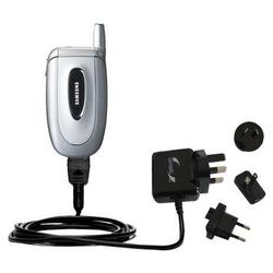 Gomadic International Wall / AC Charger for the Samsung SGH-X450 - Brand w/ TipExchange Technology