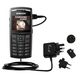 Gomadic International Wall / AC Charger for the Samsung SGH-X820 - Brand w/ TipExchange Technology