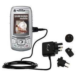 Gomadic International Wall / AC Charger for the Samsung SGH-Z400 - Brand w/ TipExchange Technology