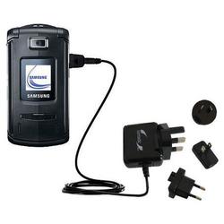 Gomadic International Wall / AC Charger for the Samsung SGH-Z540 - Brand w/ TipExchange Technology