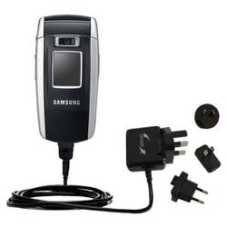 Gomadic International Wall / AC Charger for the Samsung SGH-ZV50 - Brand w/ TipExchange Technology