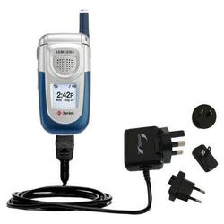 Gomadic International Wall / AC Charger for the Samsung SPH-A760 - Brand w/ TipExchange Technology
