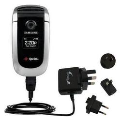 Gomadic International Wall / AC Charger for the Samsung SPH-A840 - Brand w/ TipExchange Technology