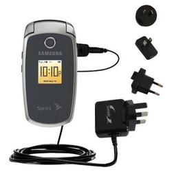 Gomadic International Wall / AC Charger for the Samsung SPH-M300 - Brand w/ TipExchange Technology