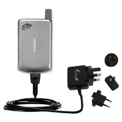 Gomadic International Wall / AC Charger for the Samsung SPH-i500 - Brand w/ TipExchange Technology