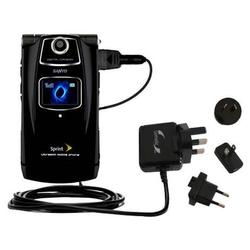 Gomadic International Wall / AC Charger for the Sanyo Katana II - Brand w/ TipExchange Technology