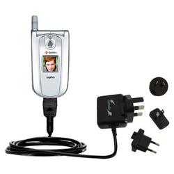 Gomadic International Wall / AC Charger for the Sanyo SCP-8100 - Brand w/ TipExchange Technology