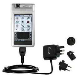 Gomadic International Wall / AC Charger for the Sony Clie NR60 - Brand w/ TipExchange Technology