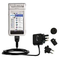 Gomadic International Wall / AC Charger for the Sony Clie NX70V - Brand w/ TipExchange Technology