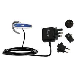 Gomadic International Wall / AC Charger for the Sony Ericsson HBH-602 - Brand w/ TipExchange Technol