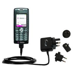 Gomadic International Wall / AC Charger for the Sony Ericsson T630 - Brand w/ TipExchange Technology