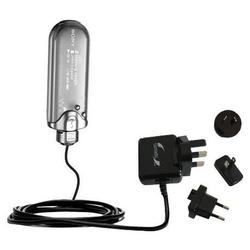 Gomadic International Wall / AC Charger for the Sony Walkman NW-E005F - Brand w/ TipExchange Technol