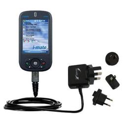 Gomadic International Wall / AC Charger for the i-Mate JAMin - Brand w/ TipExchange Technology