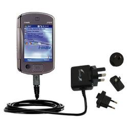 Gomadic International Wall / AC Charger for the i-Mate JASJAR - Brand w/ TipExchange Technology