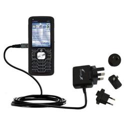 Gomadic International Wall / AC Charger for the i-Mate SPL - Brand w/ TipExchange Technology
