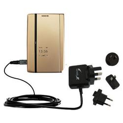 Gomadic International Wall / AC Charger for the i-Mate Ultimate 7150 - Brand w/ TipExchange Technolo