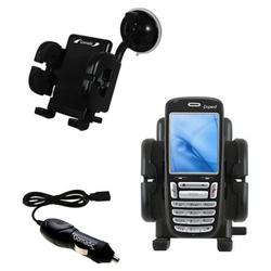 Gomadic Krome iQ700 Auto Windshield Holder with Car Charger - Uses TipExchange