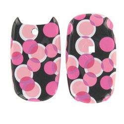 Wireless Emporium, Inc. LG AX-140/145 Aloha/200c Pink Circles Snap-On Protector Case Faceplate