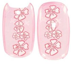 Wireless Emporium, Inc. LG AX-140/145 Aloha/200c Trans. Pink Hawaii Snap-On Protector Case Faceplate