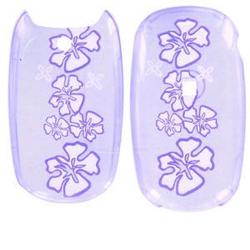 Wireless Emporium, Inc. LG AX-140/145 Aloha/200c Trans. Purple Hawaii Snap-On Protector Case Faceplate