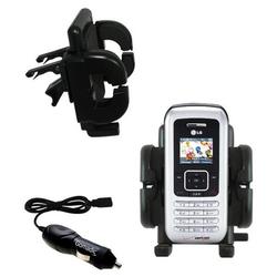 Gomadic LG EnV Auto Vent Holder with Car Charger - Uses TipExchange