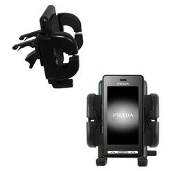 Gomadic LG KE850 Prada Car Vent Holder - Brand