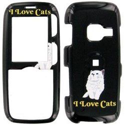 Wireless Emporium, Inc. LG Rumor LX260 I Love Cats Snap-On Protector Case Faceplate
