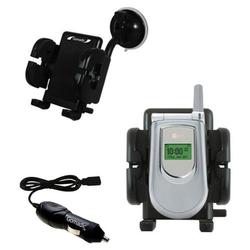 Gomadic LG VX4500 Auto Windshield Holder with Car Charger - Uses TipExchange