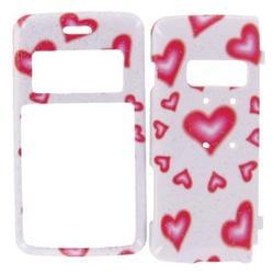 Wireless Emporium, Inc. LG enV2 VX9100 Glitter Hearts Snap-On Protector Case Faceplate