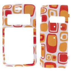 Wireless Emporium, Inc. LG enV2 VX9100 Orange Boxes Snap-On Protector Case Faceplate