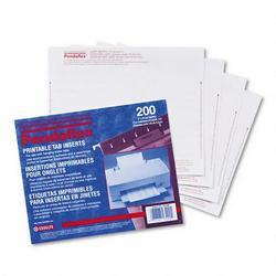 Esselte Pendaflex Corp. Laser/Ink Jet Printable Hanging File Folder Tab Inserts, 1/5 Cut, 2w, 200/Pack