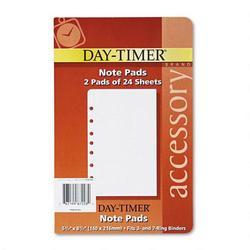 Daytimer/Acco Brands Inc. Lined Notes for Desk Size Looseleaf Planner 5 1/2 x 8 1/2, 48 Sheets/Pack