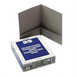 Esselte Pendaflex Corp. Linen Twin Pocket Portfolios, Gray, 25 per Box