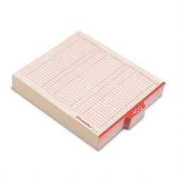Esselte Pendaflex Corp. Manila End Tab Outguides with Red Center Tab Printed Out , Letter Size, 100/Box