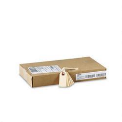 Avery-Dennison Manila Shipping Tags, 2 3/4 x 1 3/8, Strung with 12 Twine, 1,000 per Box