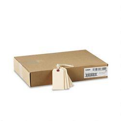 Avery-Dennison Manila Shipping Tags, 4 1/4 x 2 1/8, Strung with 12 Twine, 1,000 per Box