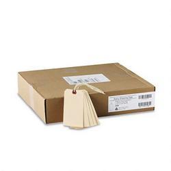 Avery-Dennison Manila Shipping Tags, 5 1/4 x 2 5/8, Strung with 12 Twine, 1,000 per Box
